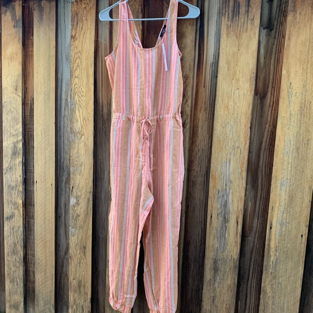 DREW Pink Salmon Brown Turquoise Jumpsuit NWT